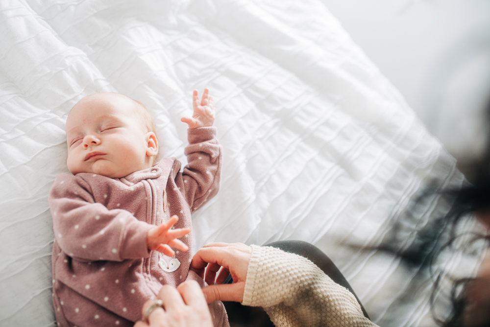 baby on bed baby food safety